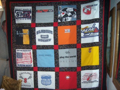 T-Shirt Quilts, Memory Quilts – custom order – Lady Bug Lace